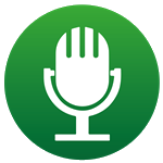 Helpful Social Work Podcast Mic Image green